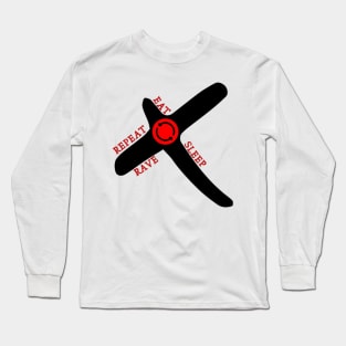 Eat, Sleep, Rave, Long Sleeve T-Shirt